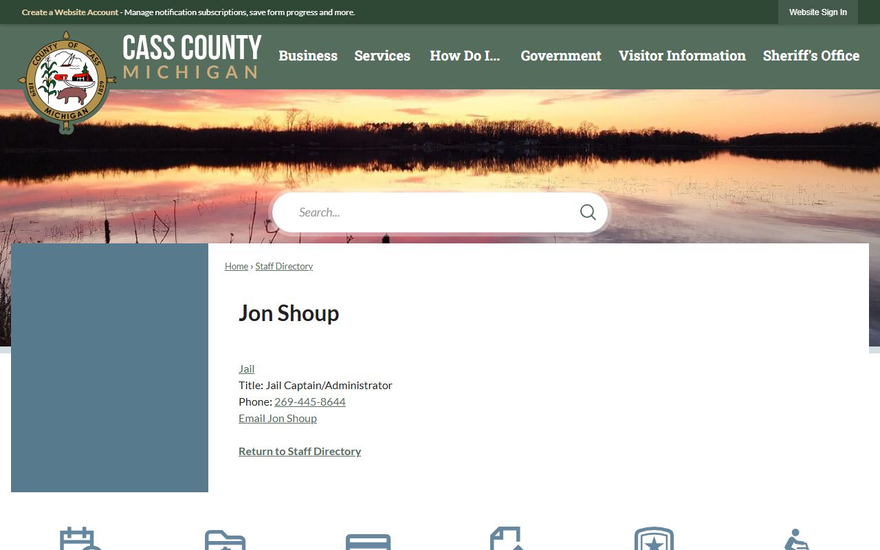 Cass County arrest records jail administrator corrections directory