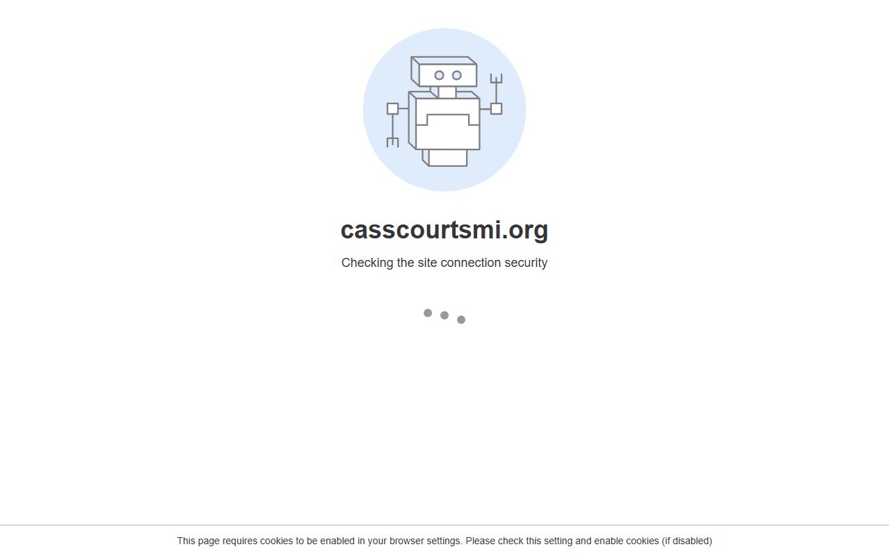 Cass County probate records court landing page with case lookup and docket links